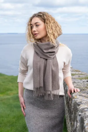 100% Cashmere Scarf | Taupe