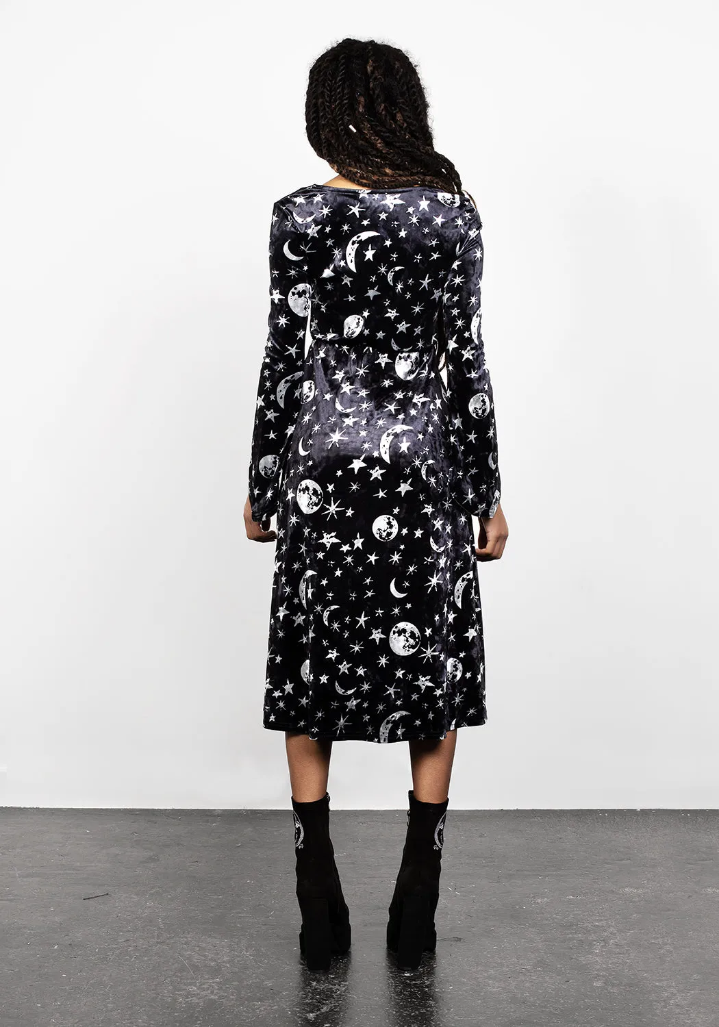 ALLNIGHTER VELVET MIDI DRESS