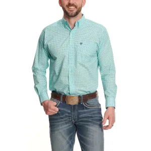 Ariat Men's Osburn Light Turquoise Long Sleeve Shirt