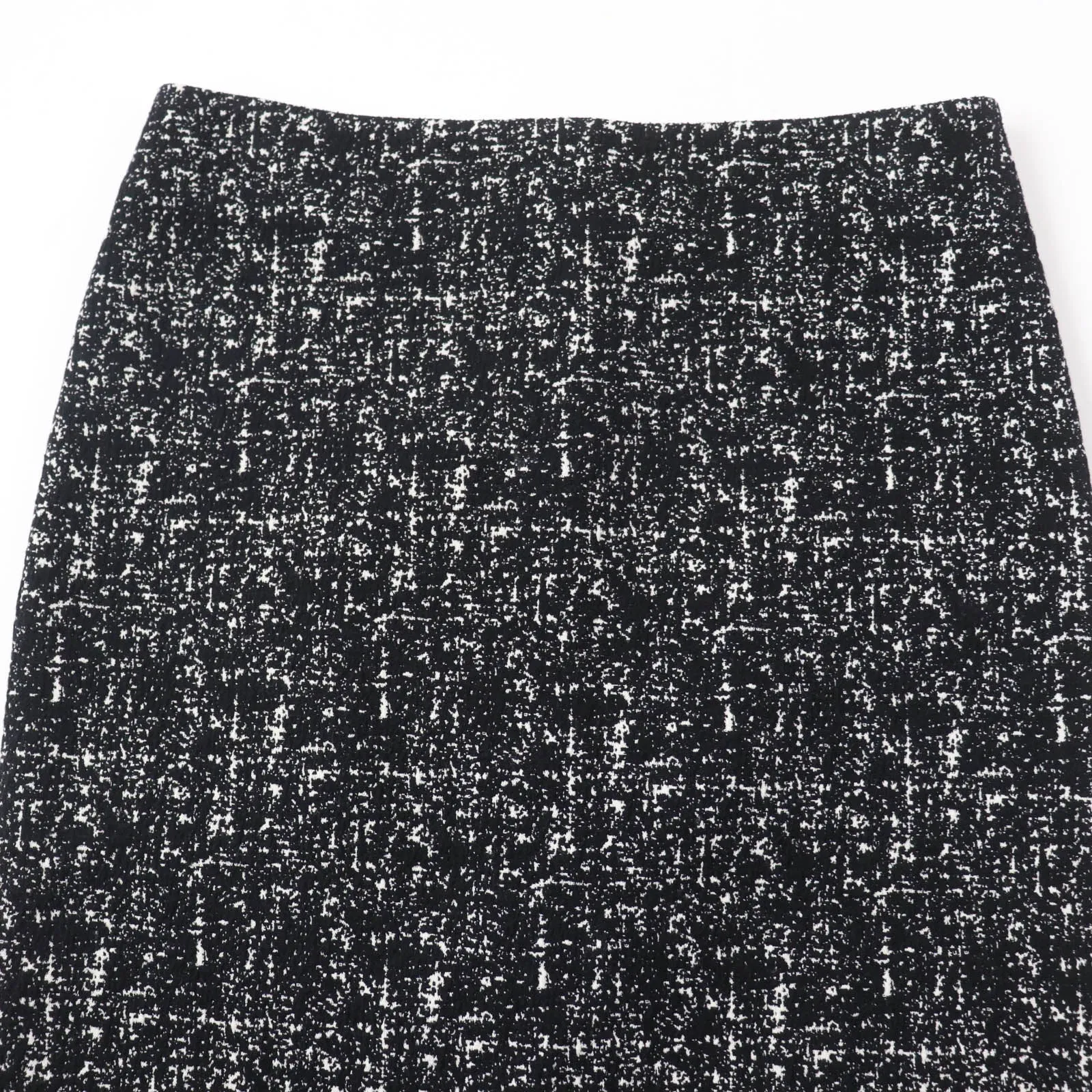 Bottega Veneta Wool Cotton Tight Skirt Black 36