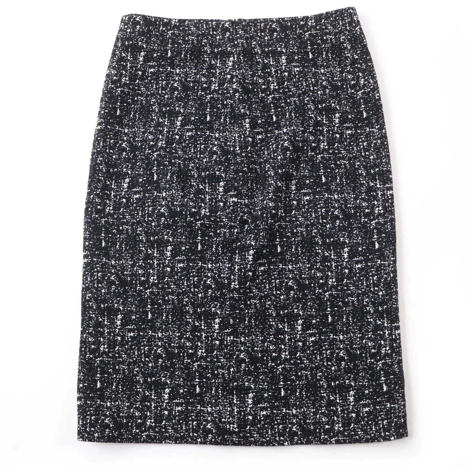 Bottega Veneta Wool Cotton Tight Skirt Black 36