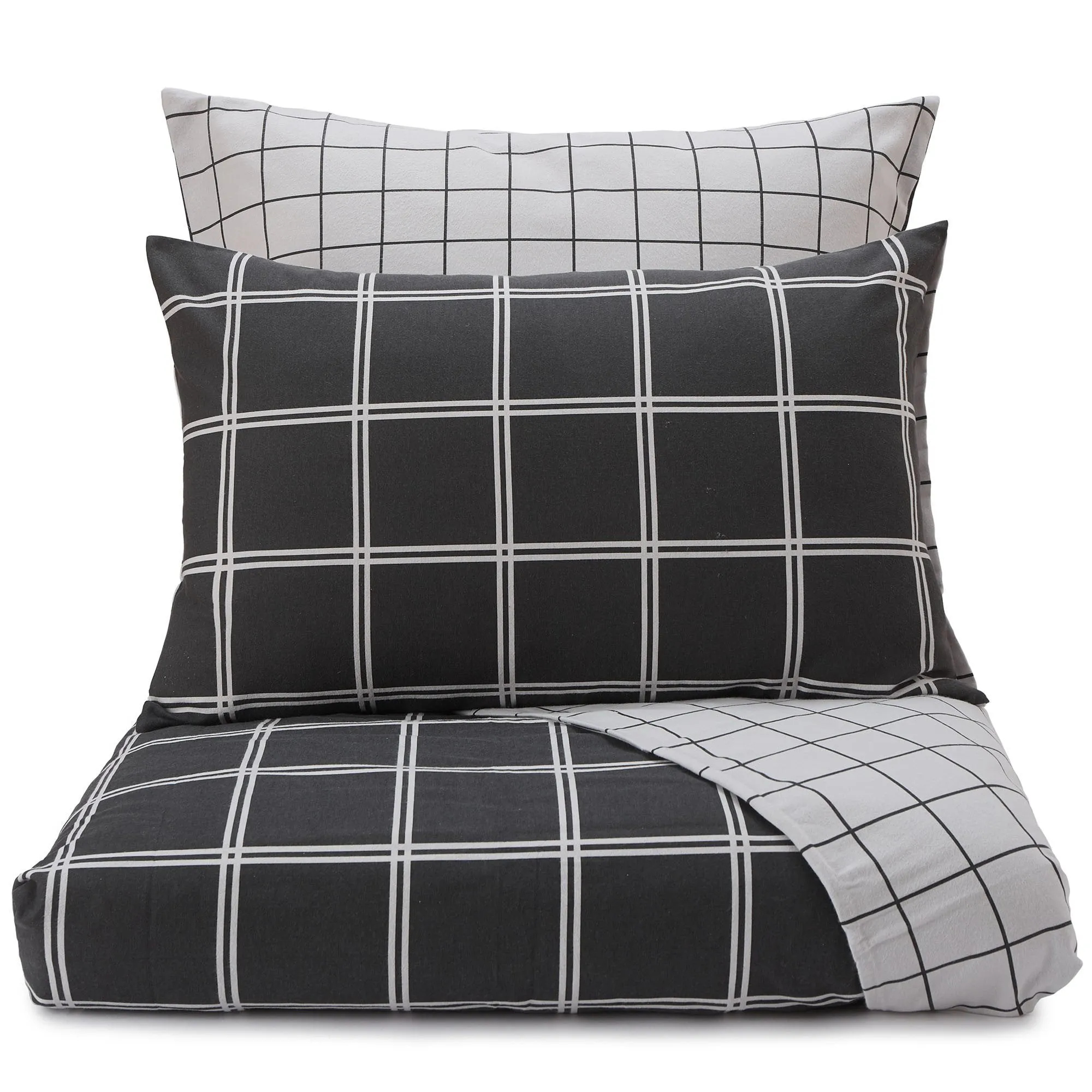 Brelade Bedding [Charcoal/Light grey]