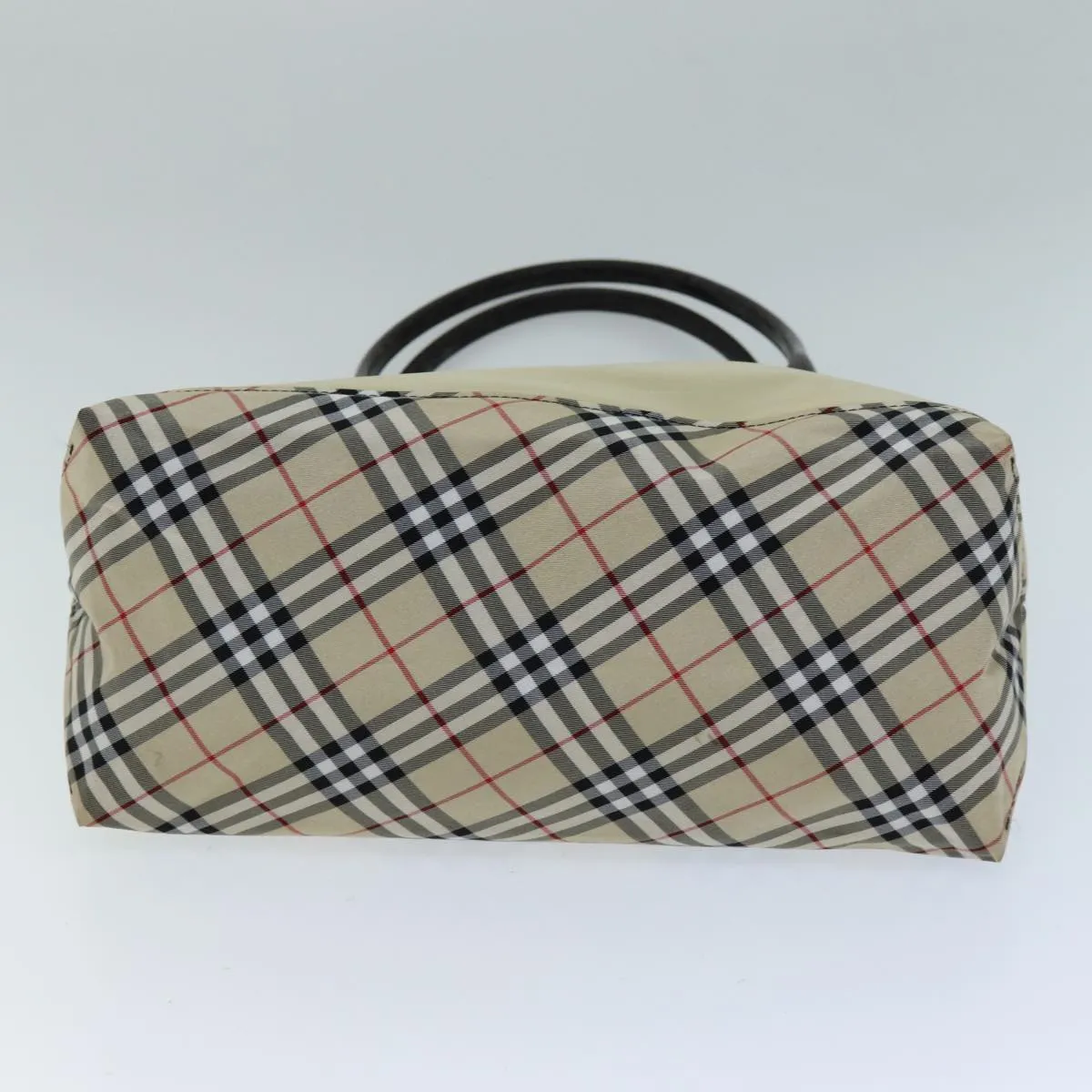 BURBERRY Nova Check Blue Label Tote Bag Nylon Beige  yb562