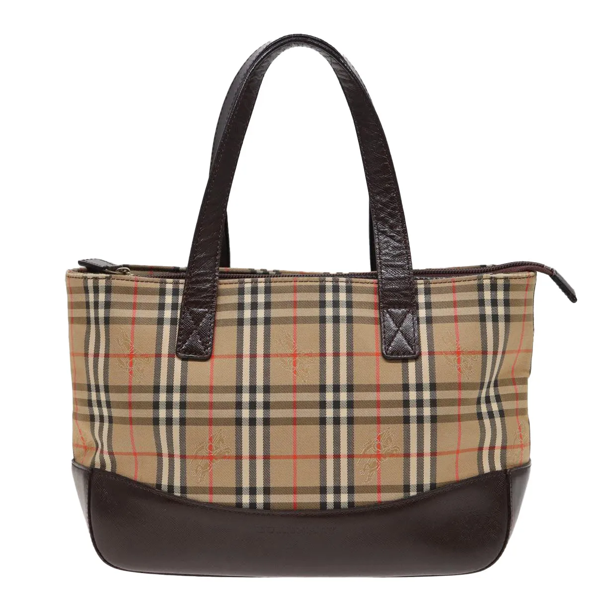 BURBERRY Nova Check Hand Bag Canvas Beige  ep4706