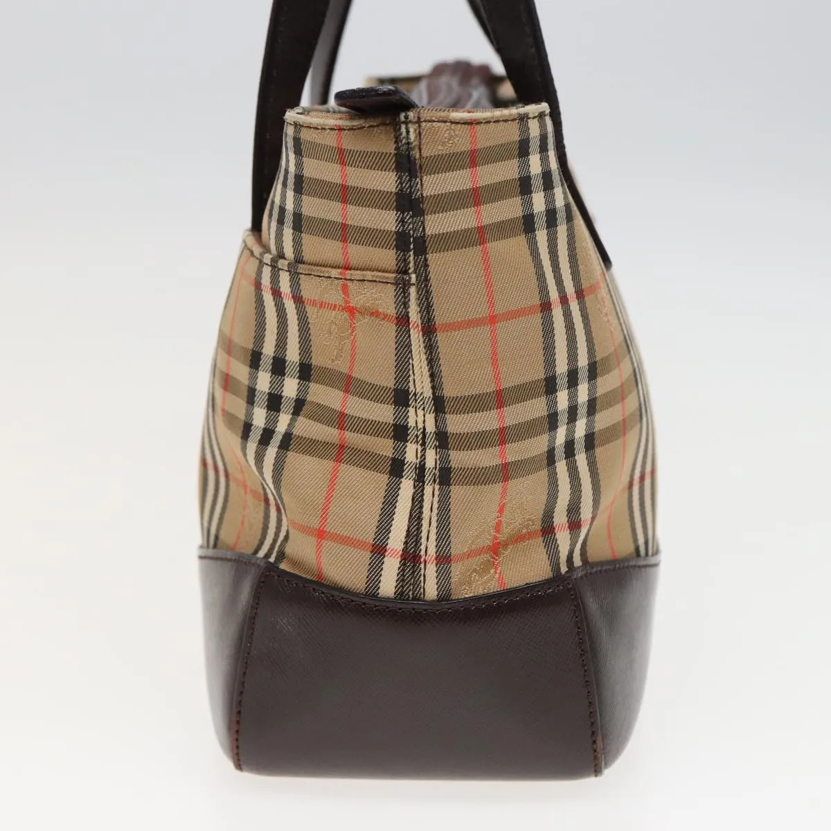 BURBERRY Nova Check Hand Bag Canvas Beige  ep4706