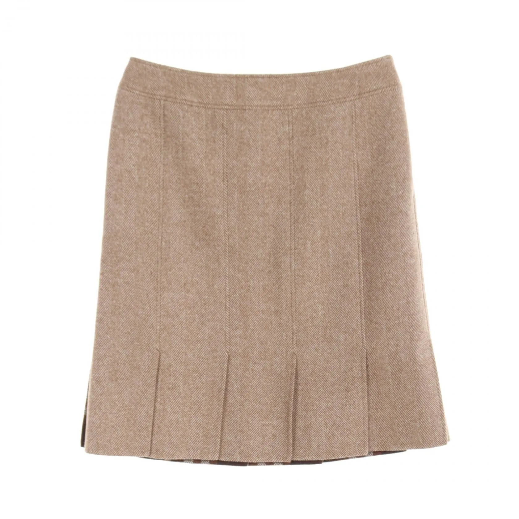 Burberry Wool Cashmere Skirt Beige