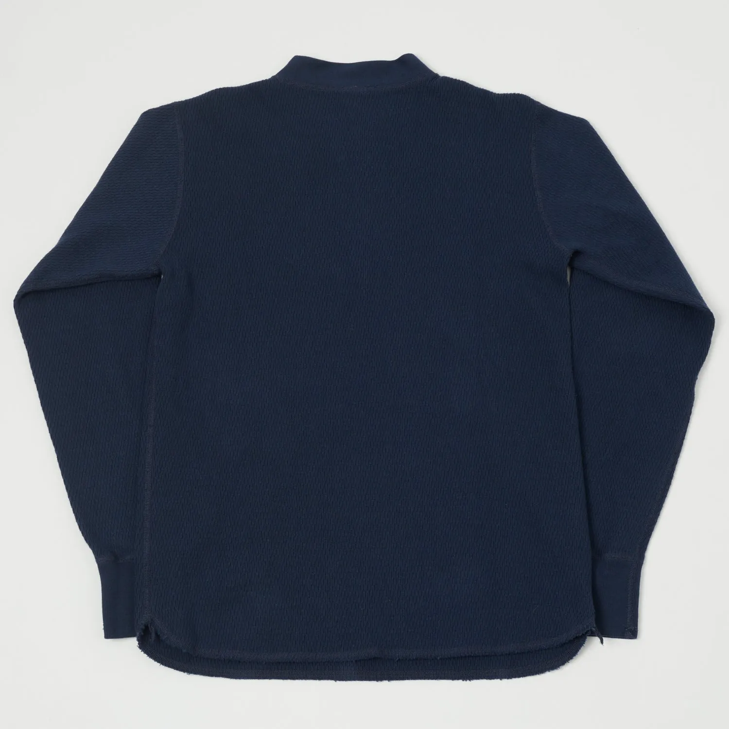 Buzz Rickson's L/S Thermal Henley - Navy