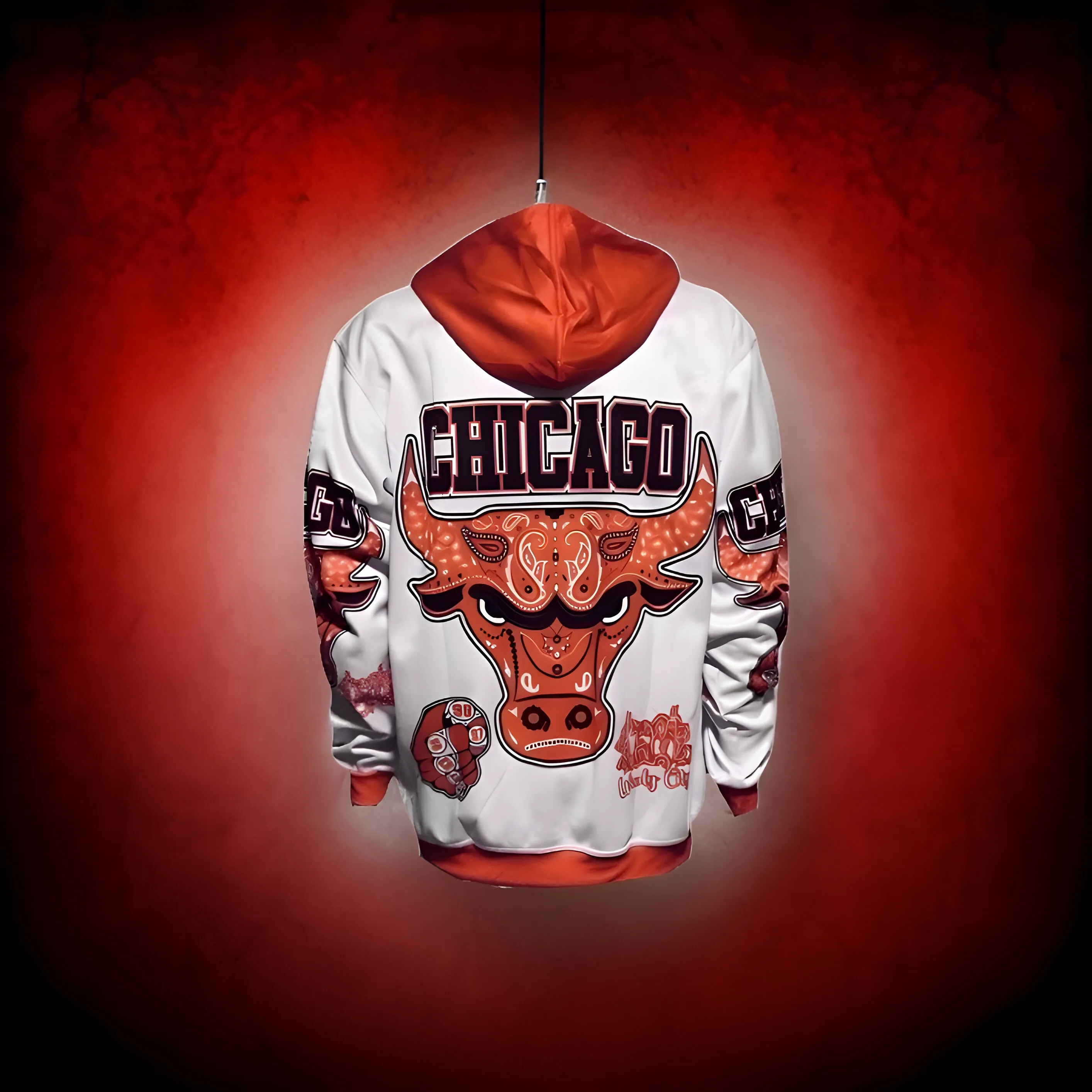 ^CHICAGO^ PULLOVER HOODIES (FLEECY LINED)