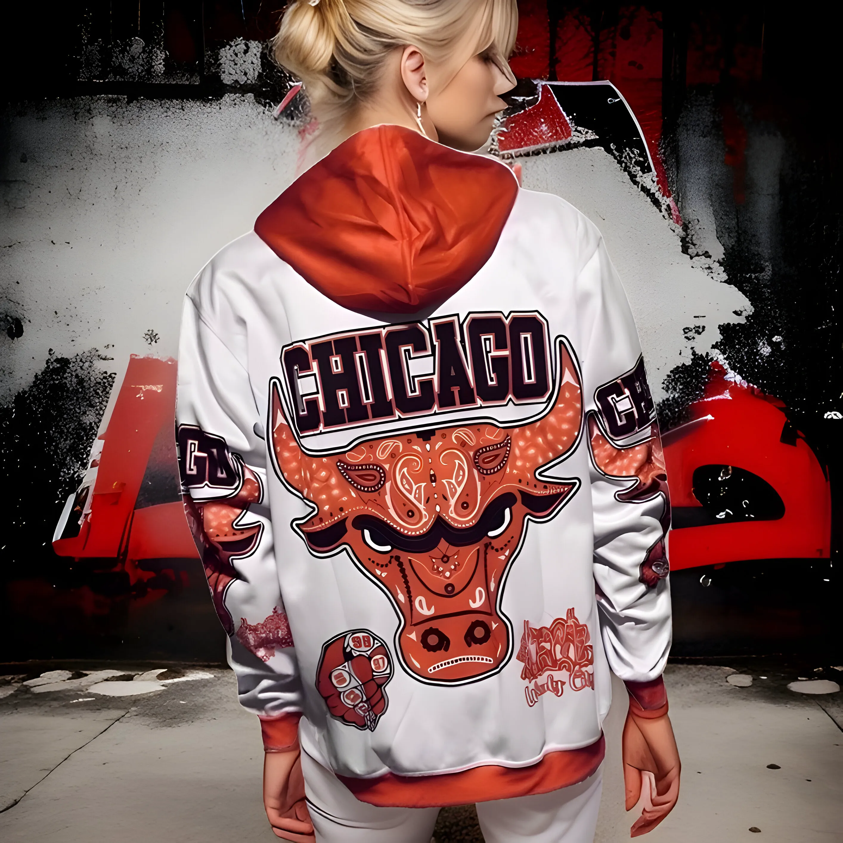 ^CHICAGO^ PULLOVER HOODIES (FLEECY LINED)