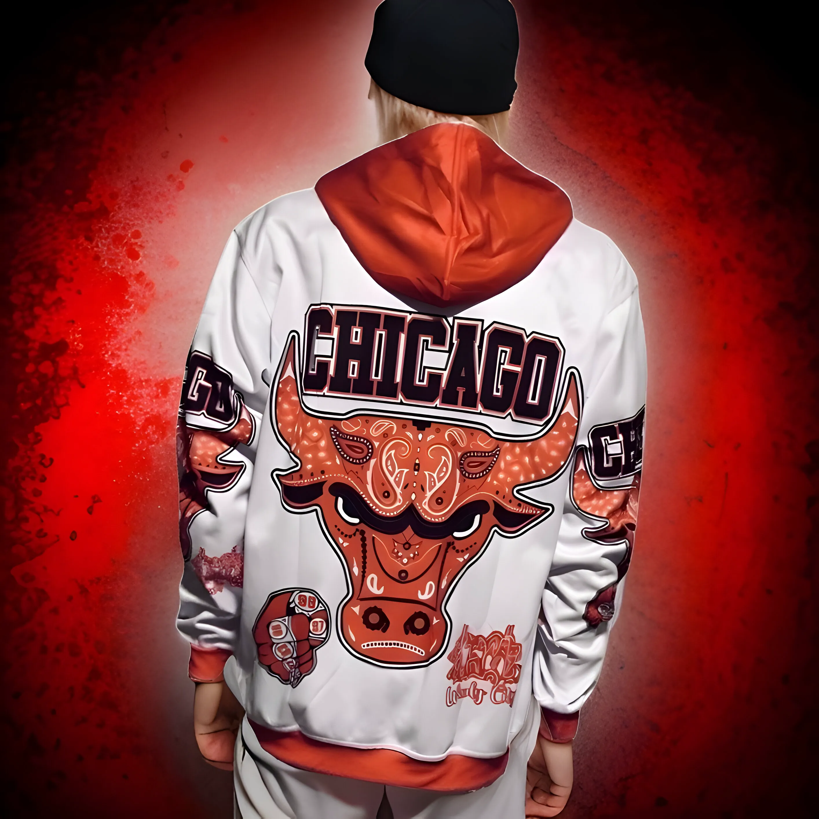 ^CHICAGO^ PULLOVER HOODIES (FLEECY LINED)