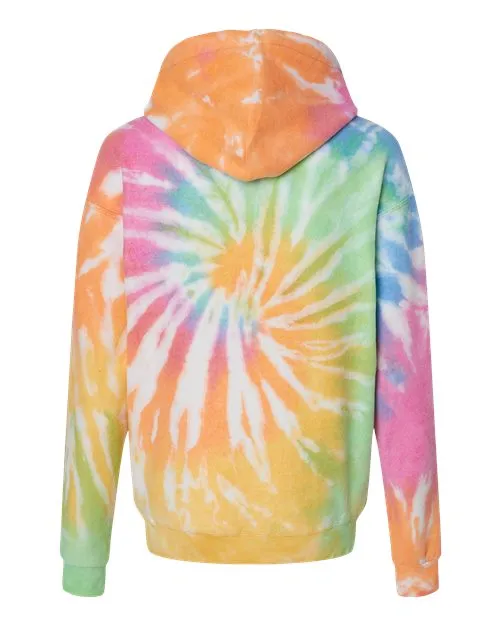 Colortone Men's Tie-Dyed Cloud Fleece Hooded Sweatshirt