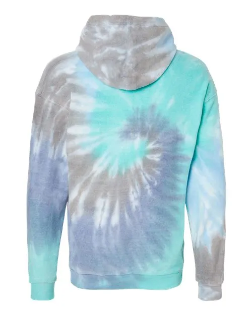 Colortone Men's Tie-Dyed Cloud Fleece Hooded Sweatshirt