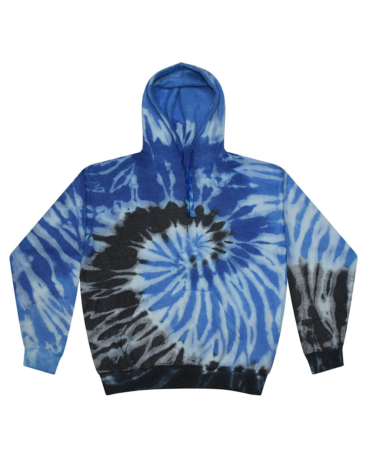 Colortone Men's Tie-Dyed Cloud Fleece Hooded Sweatshirt