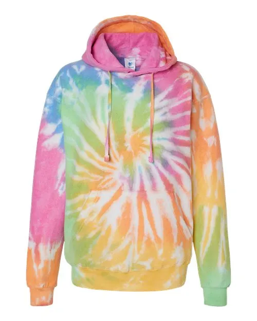 Colortone Men's Tie-Dyed Cloud Fleece Hooded Sweatshirt