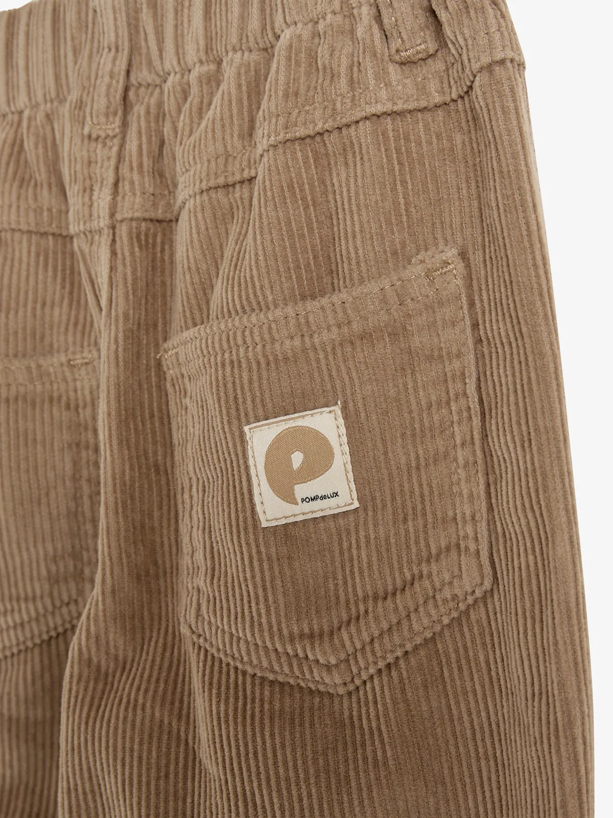 Corduroy Trousers Relaxed - Kids - Dark Beige