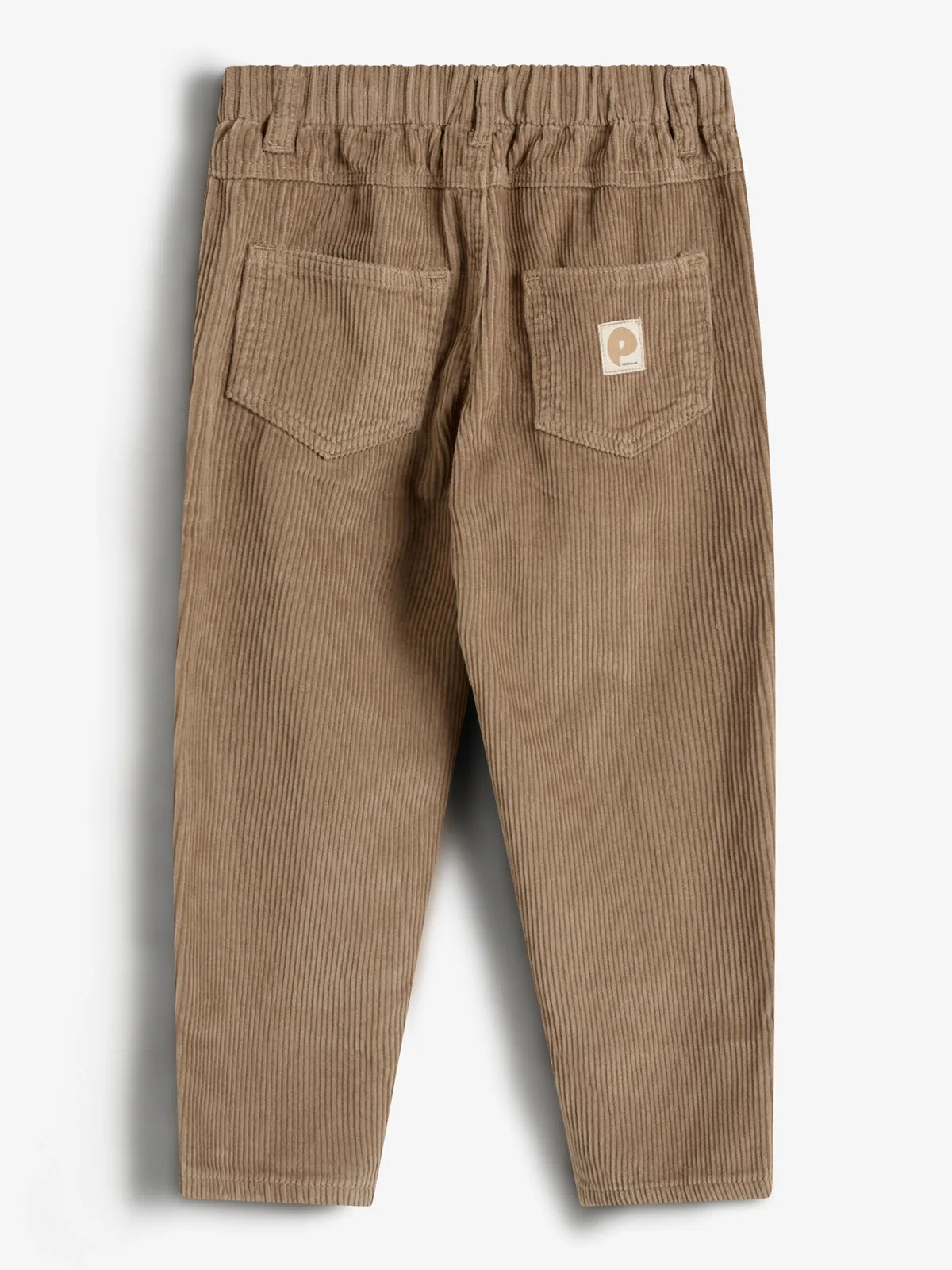 Corduroy Trousers Relaxed - Kids - Dark Beige