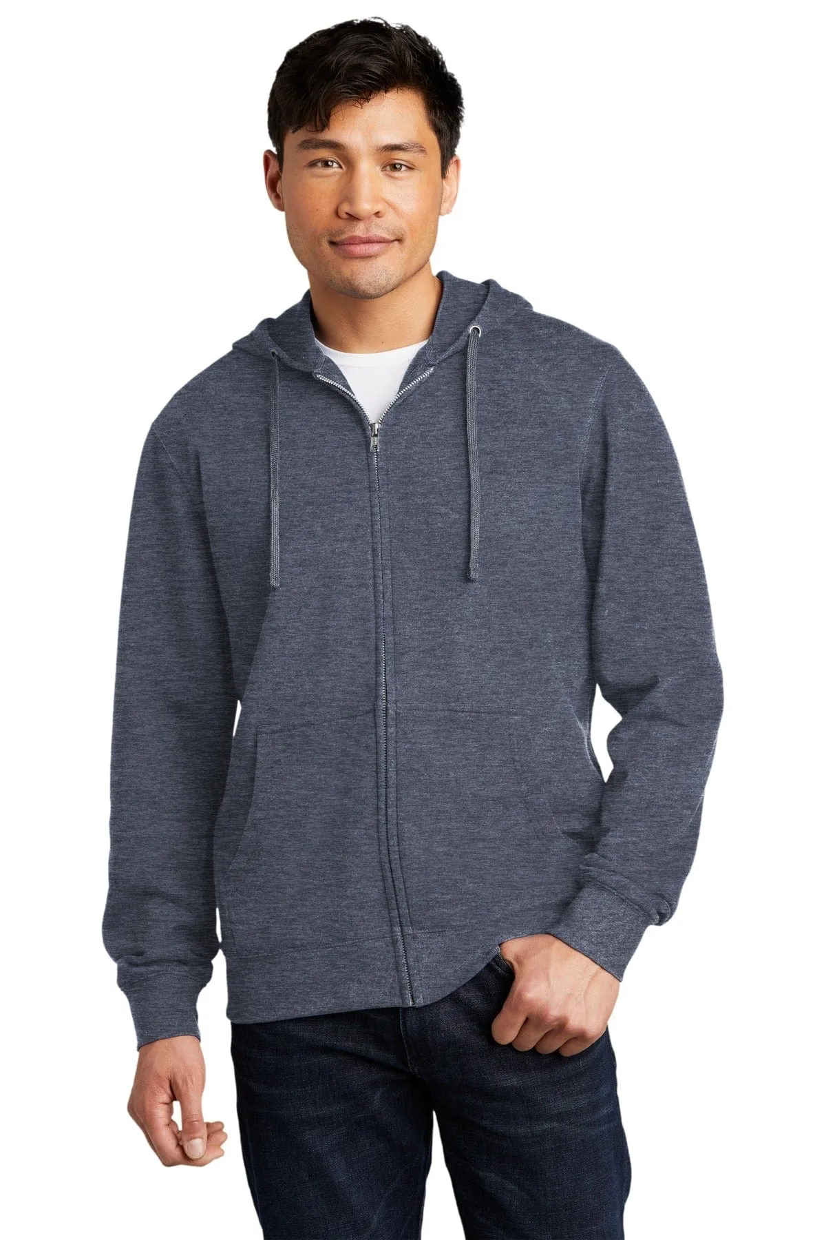 District DT6102: Fleece Full-Zip Hoodie