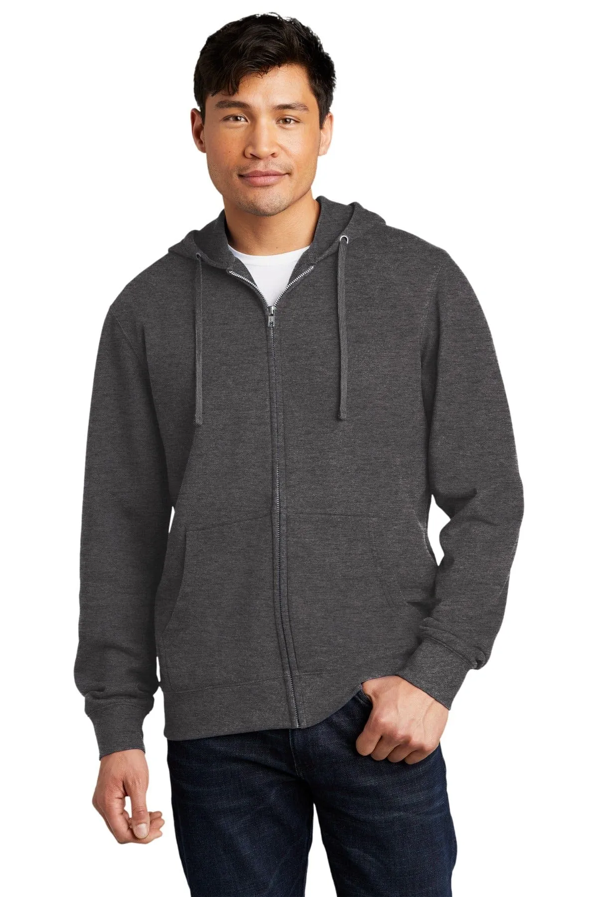 District DT6102: Fleece Full-Zip Hoodie