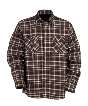 Fristads Kansas 100115 Crafts Flannel Shirt Dark Grey