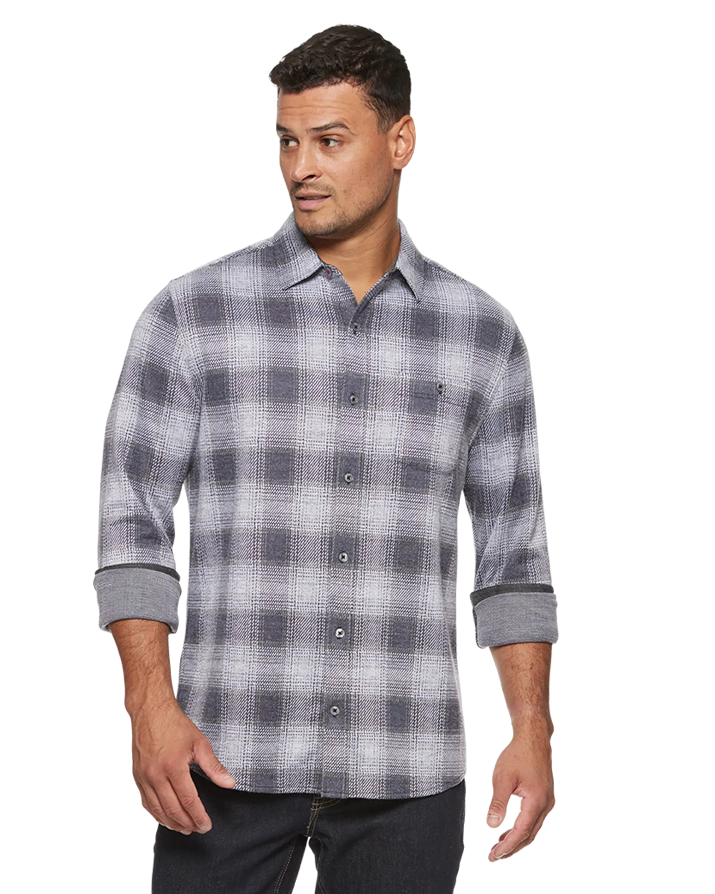 HIPPIE COWBOY HERO STRETCH FLANNEL SHIRT