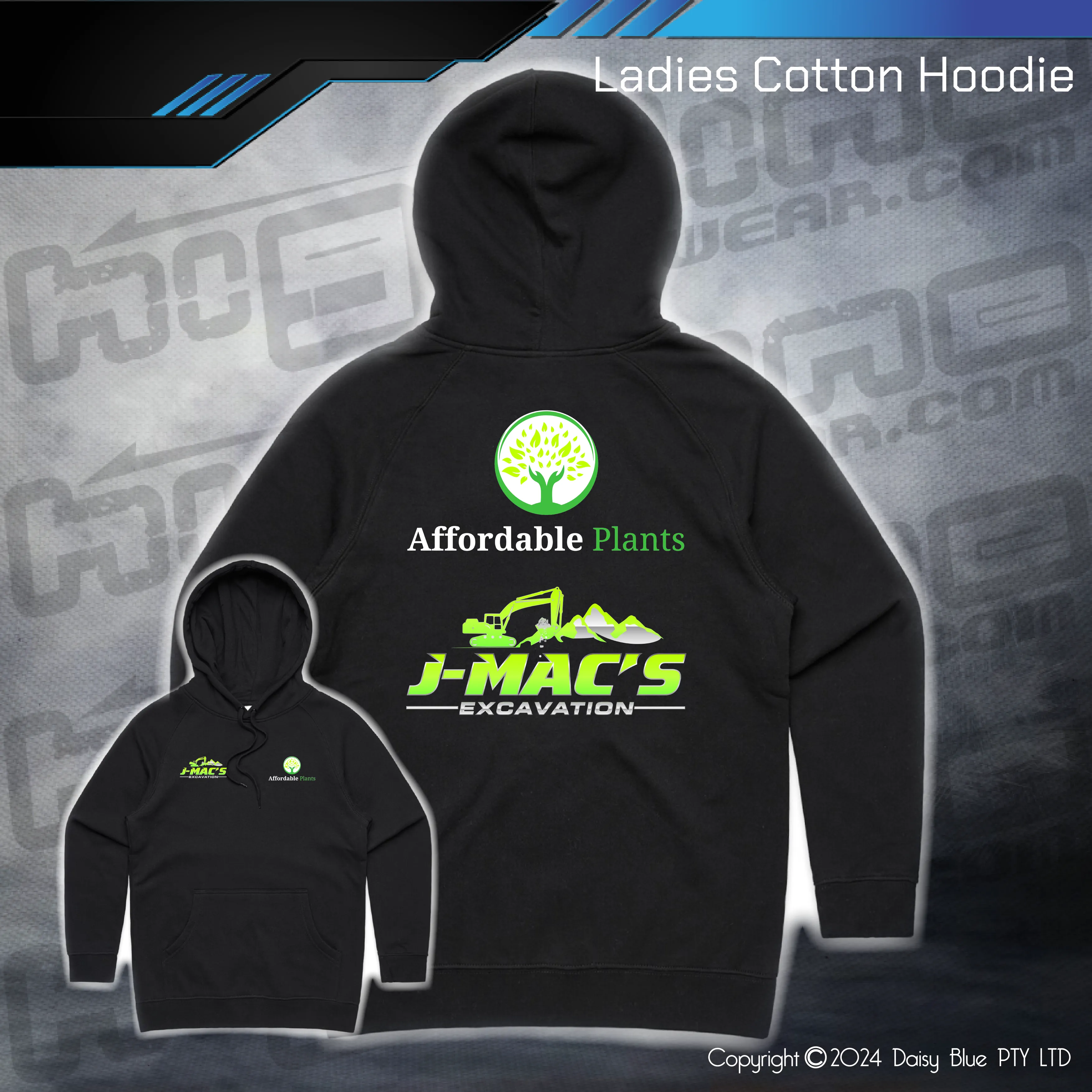 Hoodie - JMAC Excavations/Affordable Plants