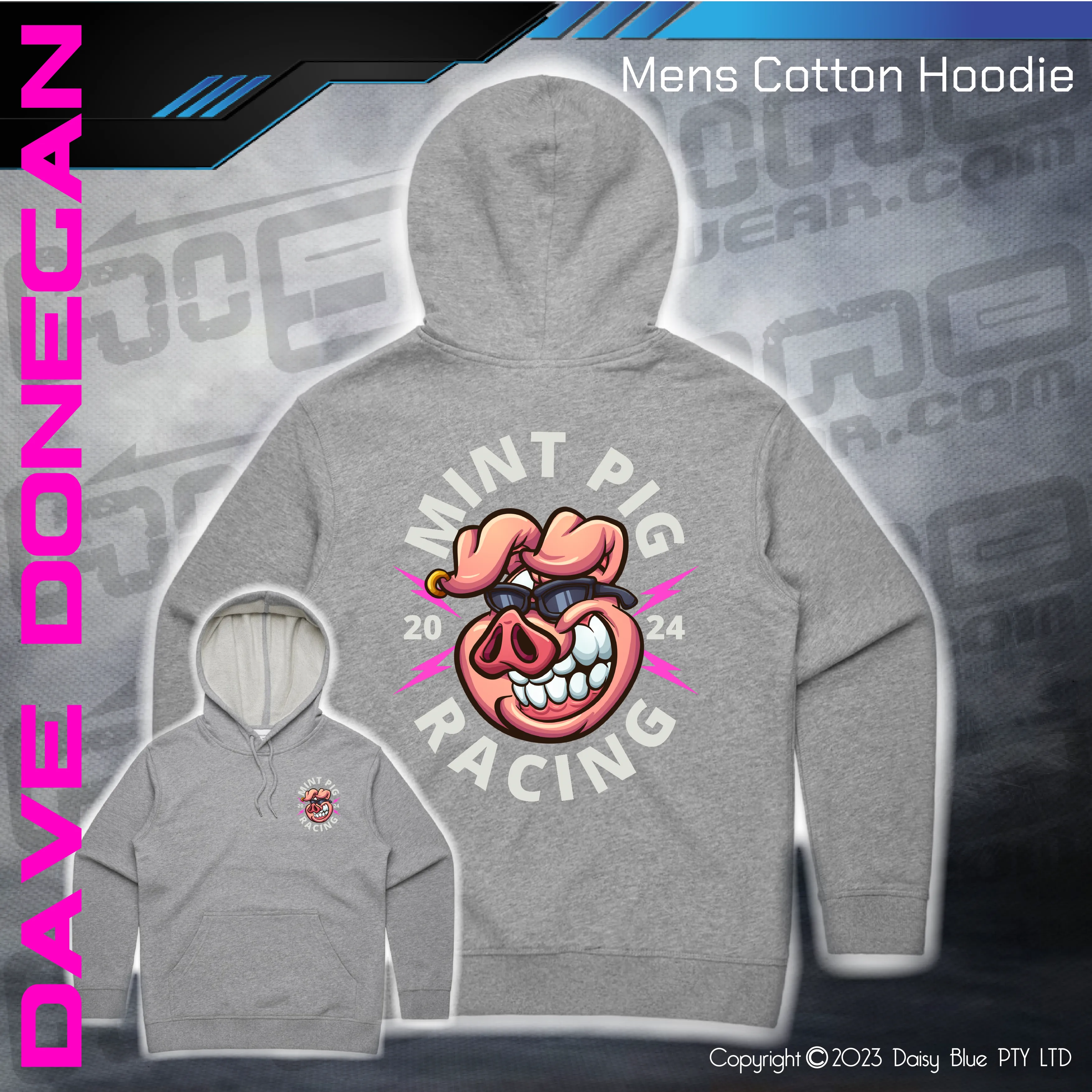 Hoodie -  Mint Pig Streetie Revival