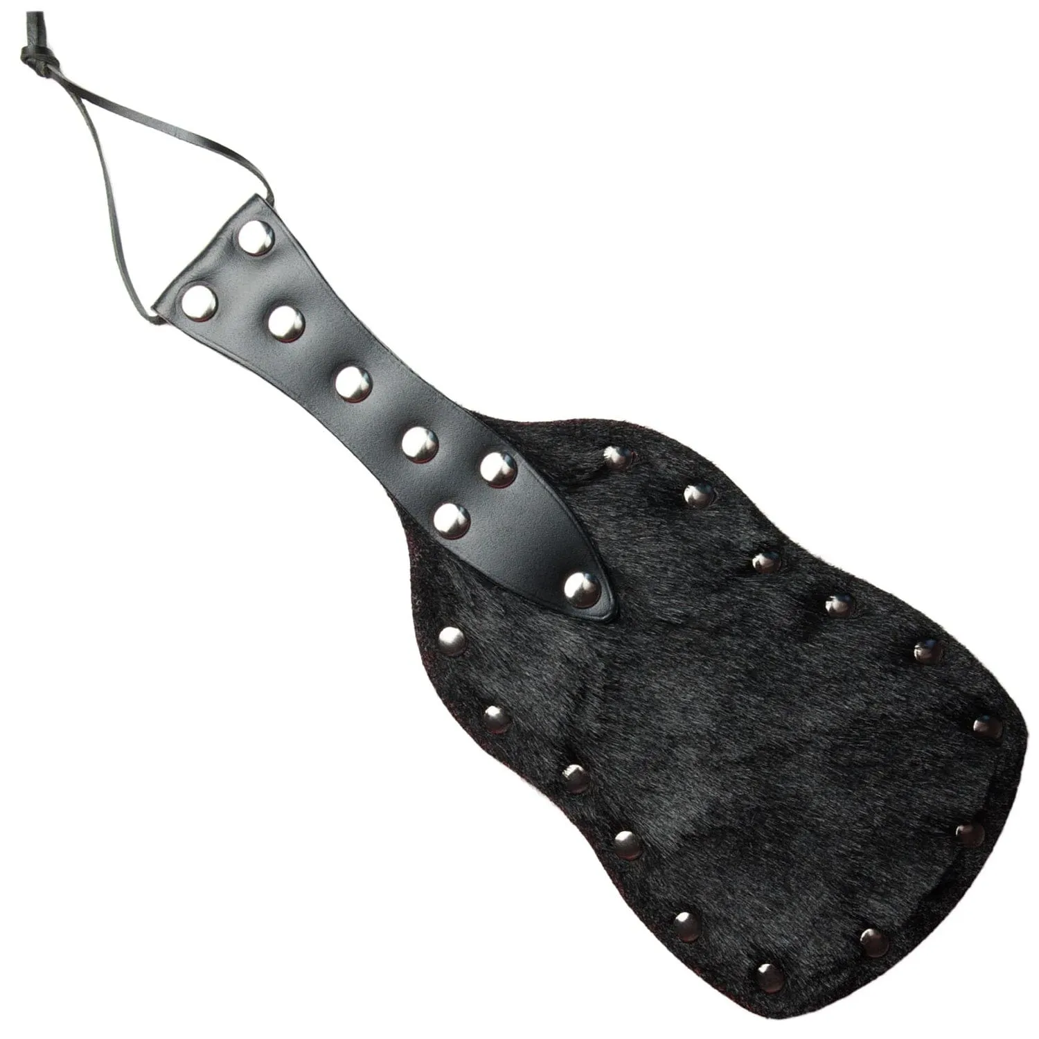 Leather Shaped Spanking Paddle