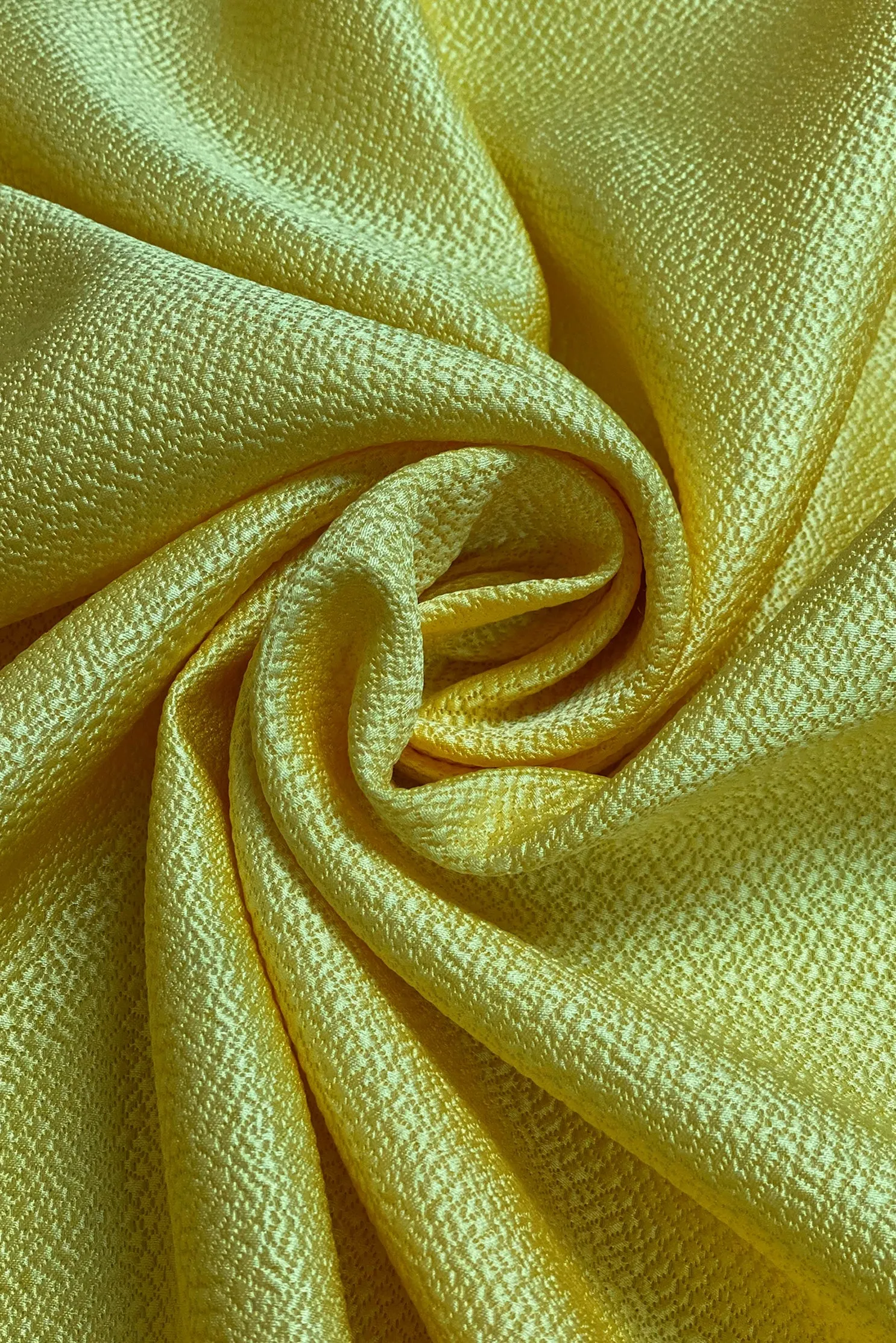 Lemon Peel Silk & Wool Hammered Satin