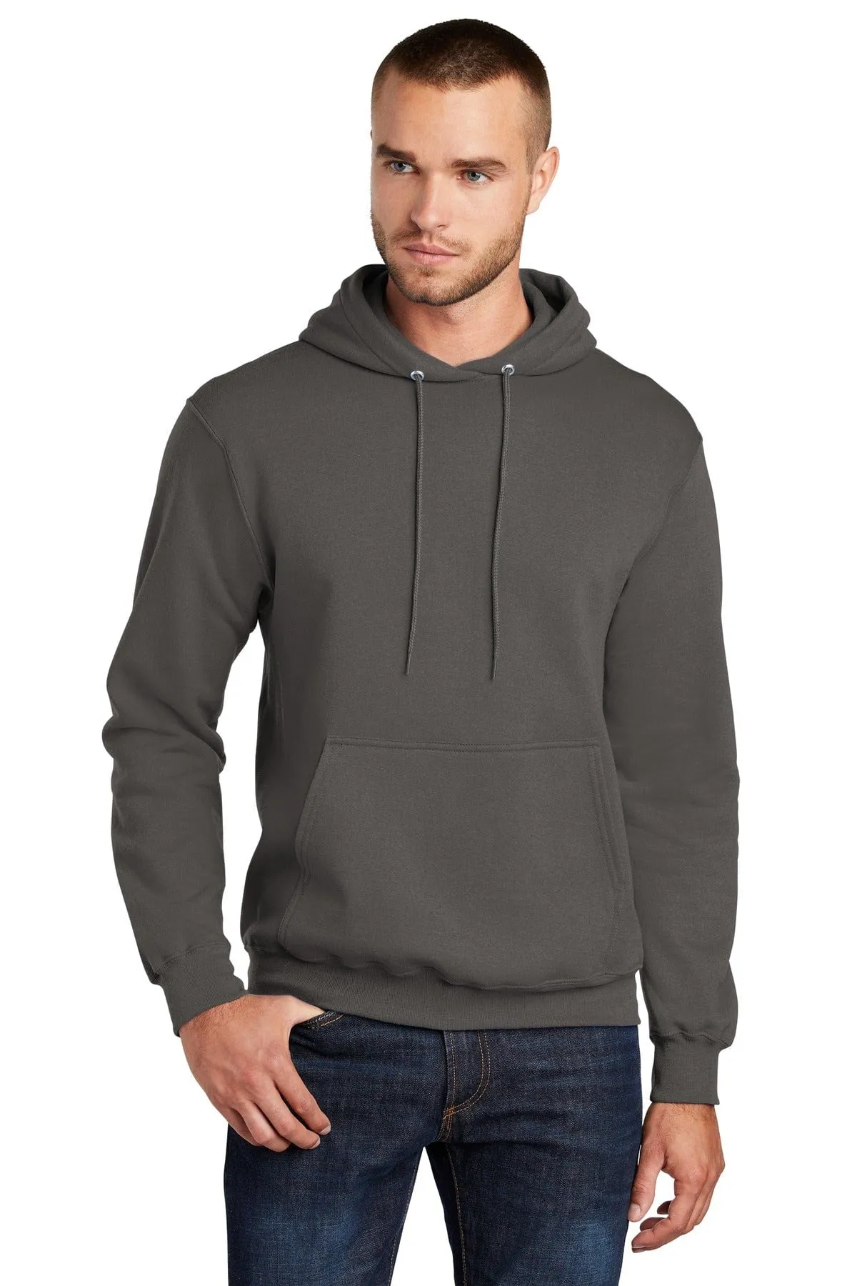 Port & Company PC78HT: Tall Core Fleece Pullover Hooded Sweatshirt