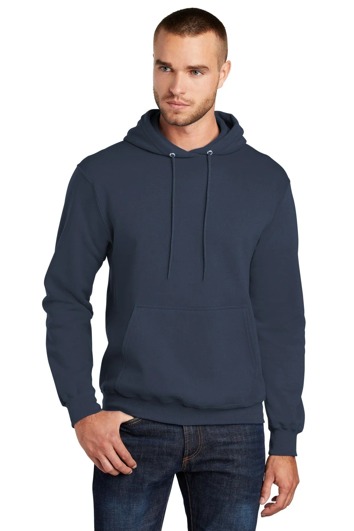 Port & Company PC78HT: Tall Core Fleece Pullover Hooded Sweatshirt