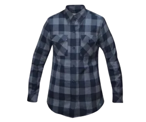 Revolution Gear Plaid Black and Gray Ladies Flannel Shirt