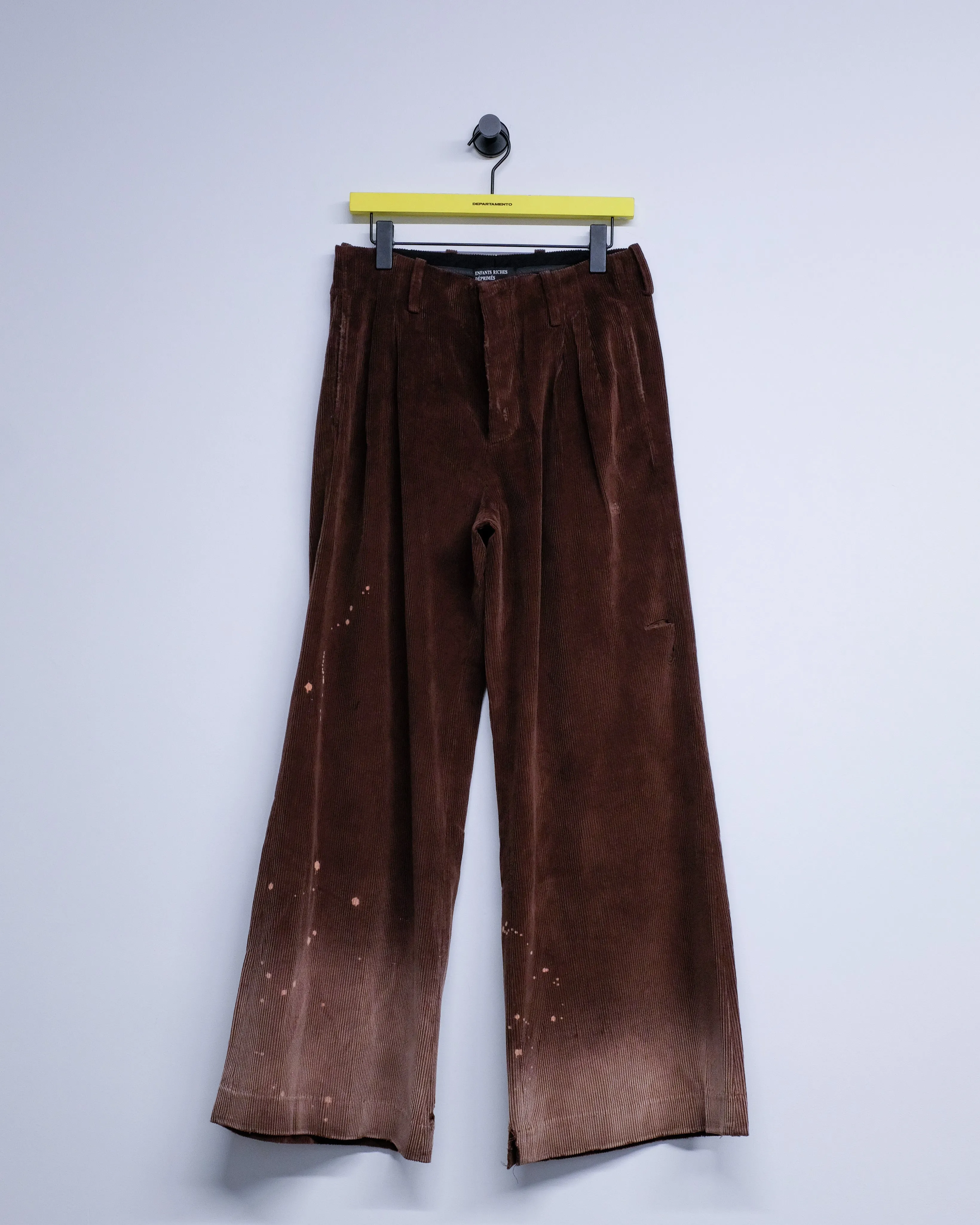 Shopping Bag Corduroy Wide Leg Flare Trousers