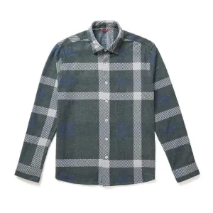 STONE ROSE - CHARCOAL JUMBO PLAID JERSEY SHIRT