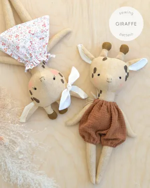 Stuffed Animal Giraffe Sewing Pattern