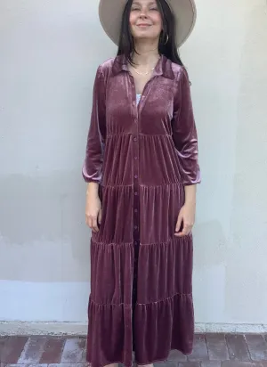 Sugar Plum Velvet Dress