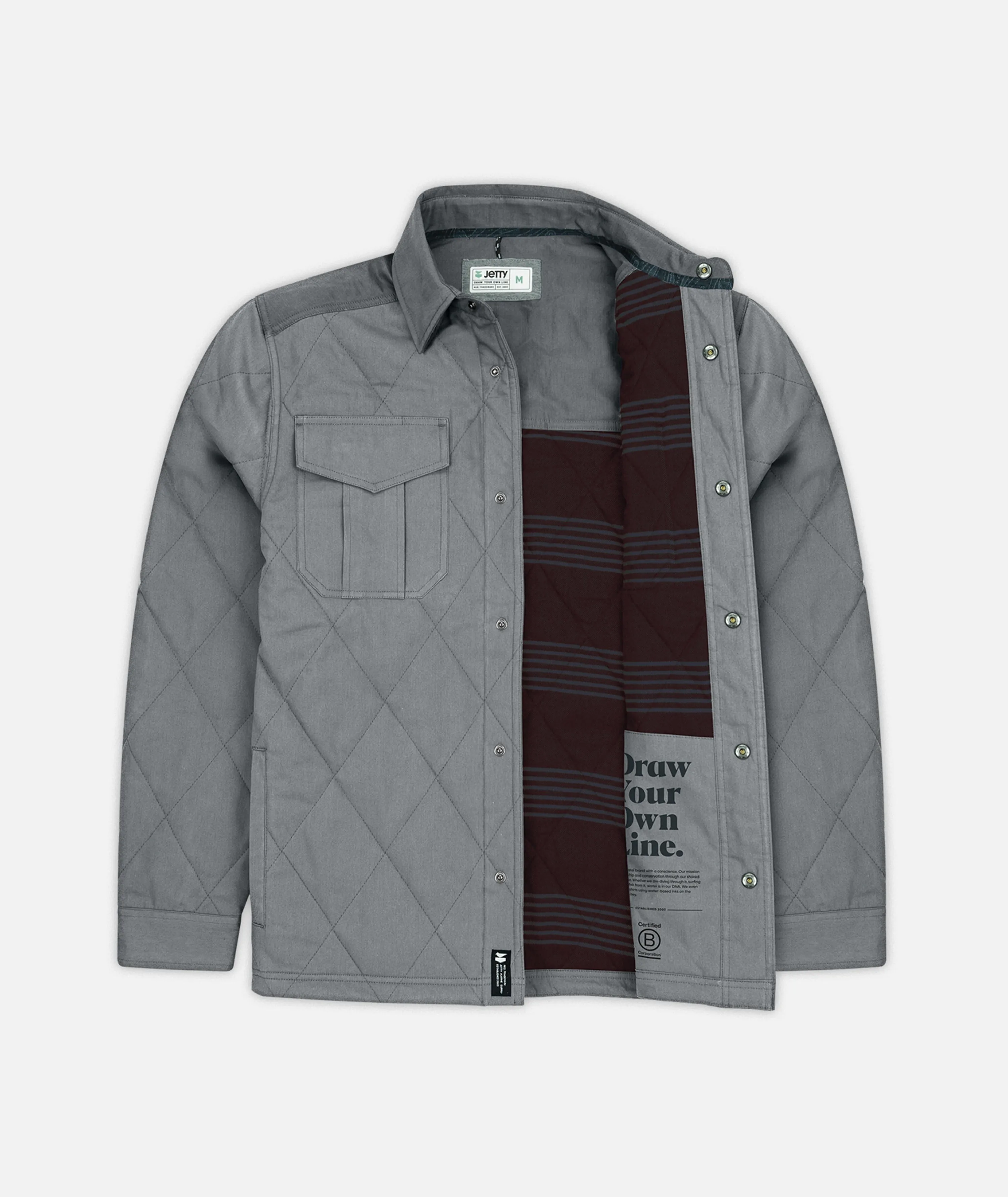 The Dogwood Quilted Jacket - Grey