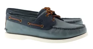 Timberland Boots Mens Classic Boat Shoe Medium Blue