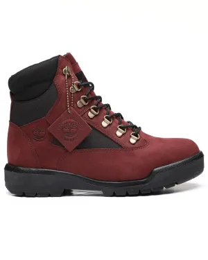 Timberland FIELD BOOT 6 IN FIELD BOOT- Men’s-BURGUNDY WATERBUCK