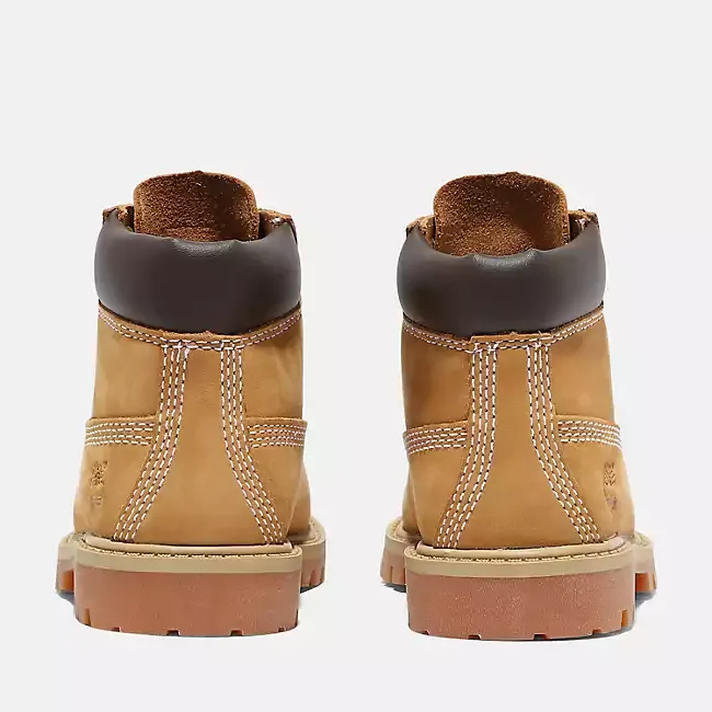 Timberland Kid's Premium 6 Inch Waterproof TD Boot Shoes - Wheat Nubuck