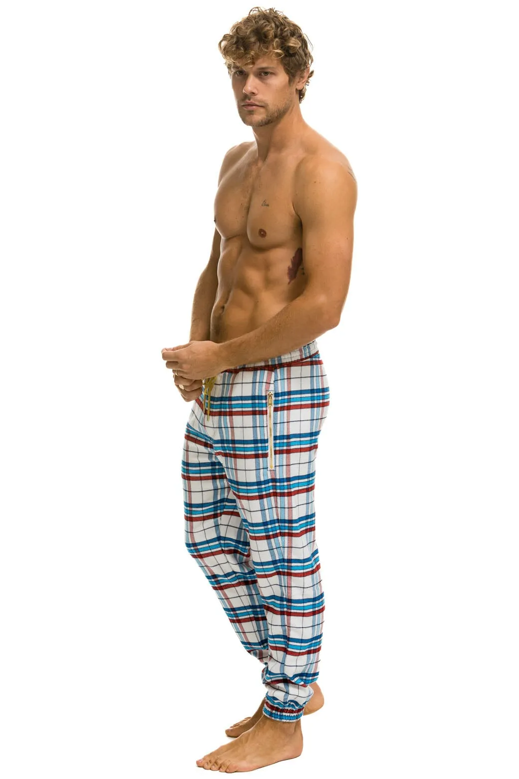 UNISEX PLAID LODGE PANT - MONTAUK PLAID