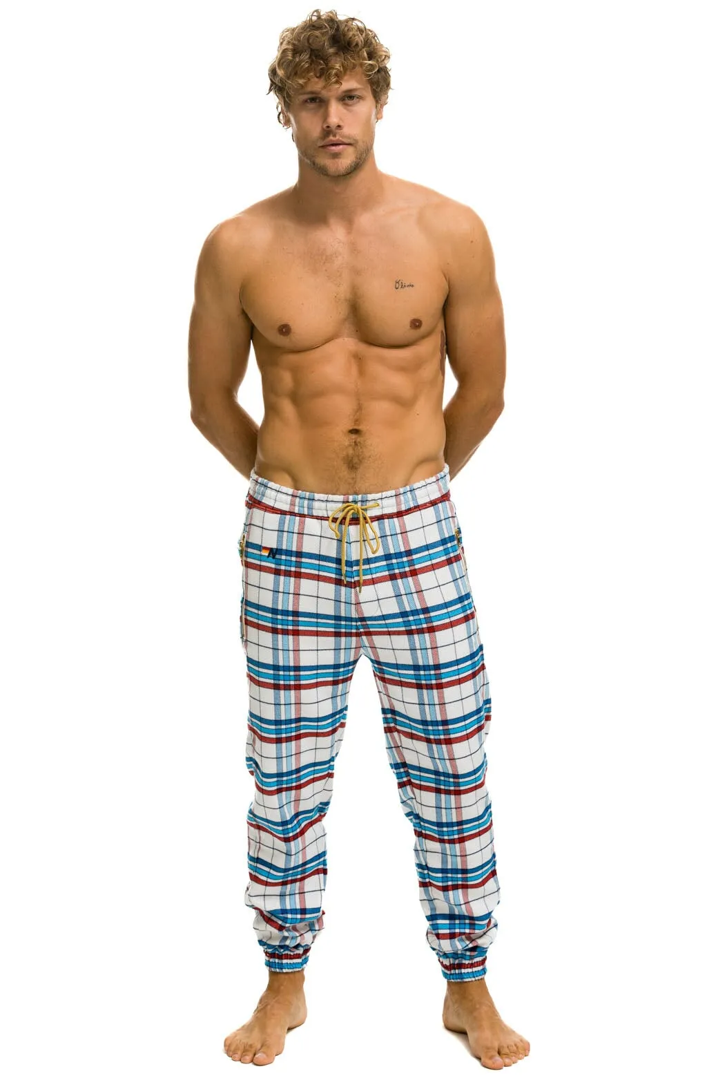 UNISEX PLAID LODGE PANT - MONTAUK PLAID