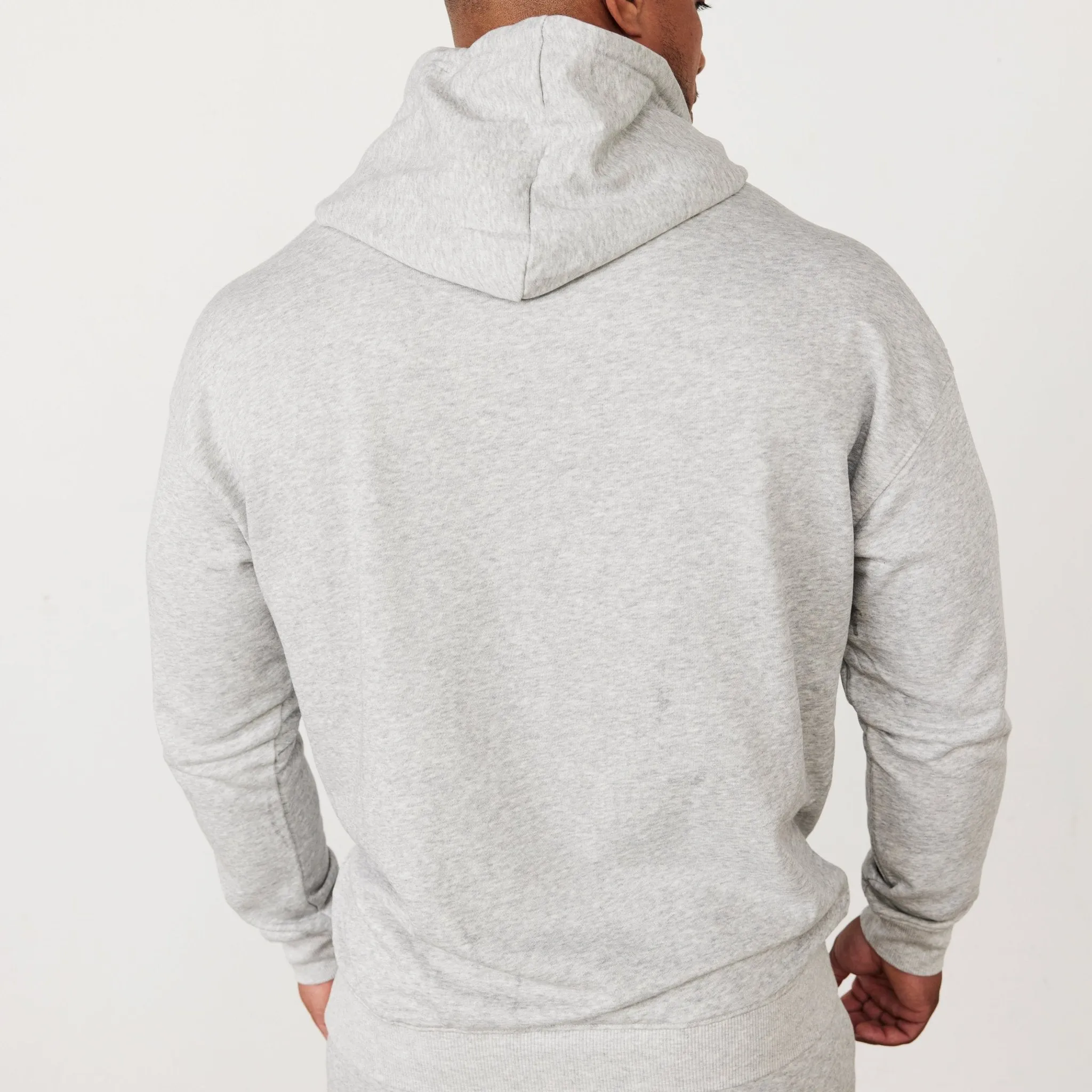 Vanquish Essential Grey Oversized Pullover Hoodie