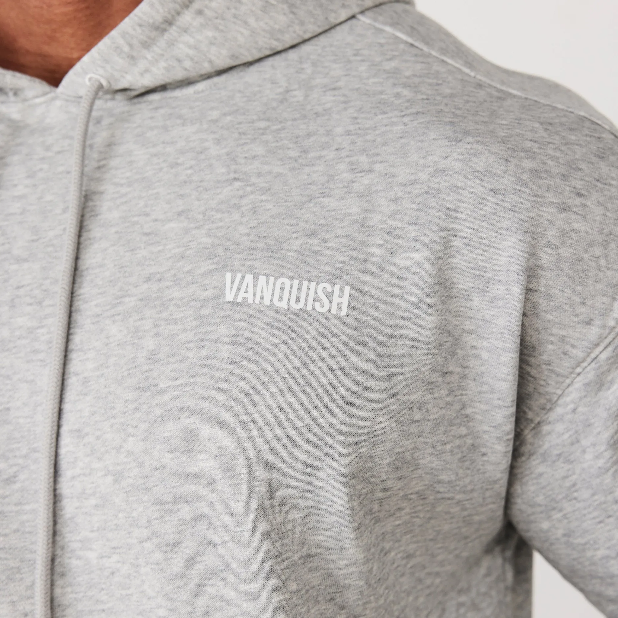 Vanquish Essential Grey Oversized Pullover Hoodie