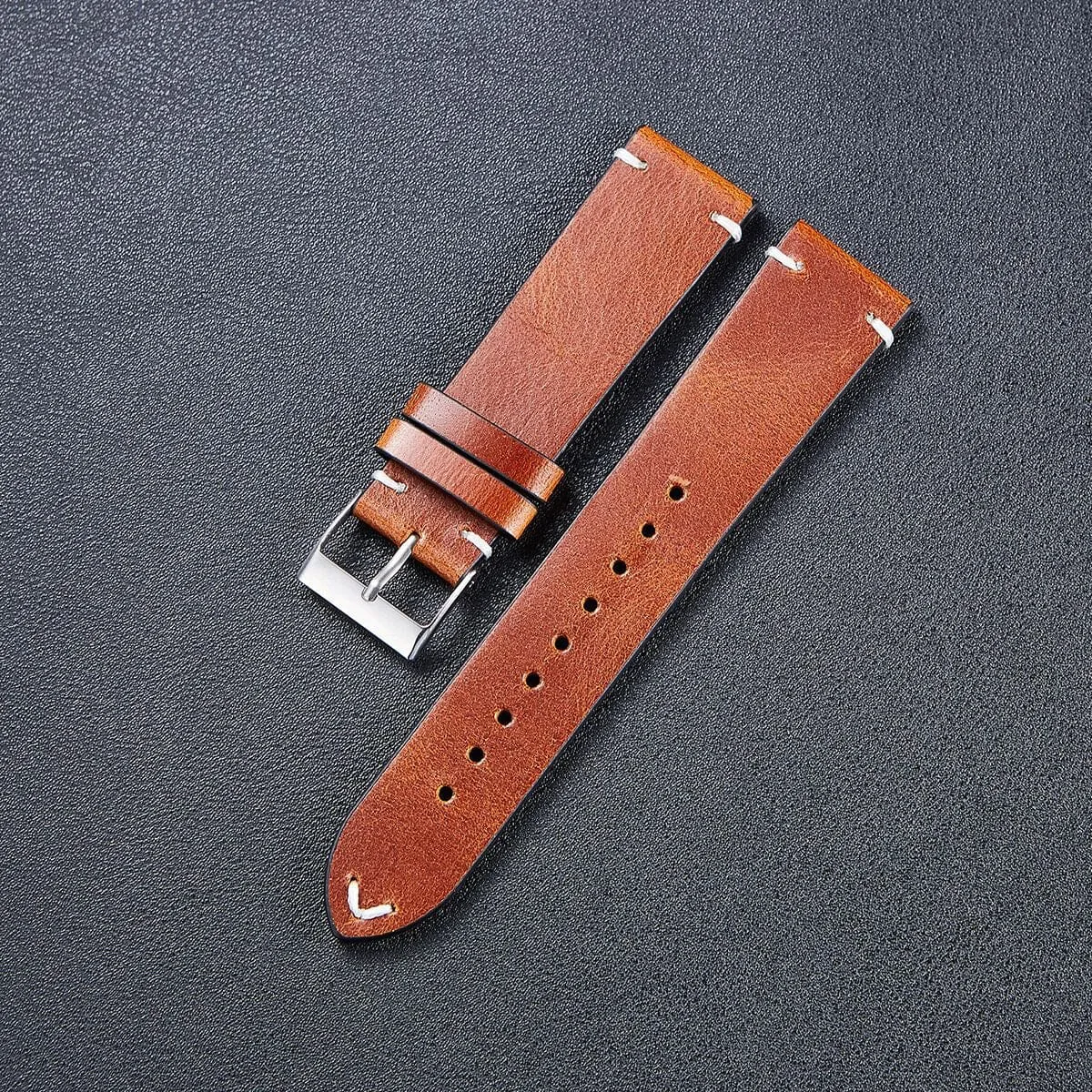 Vintage Oiled Leather Watch Straps Compatible with the Timberland 22mm Range