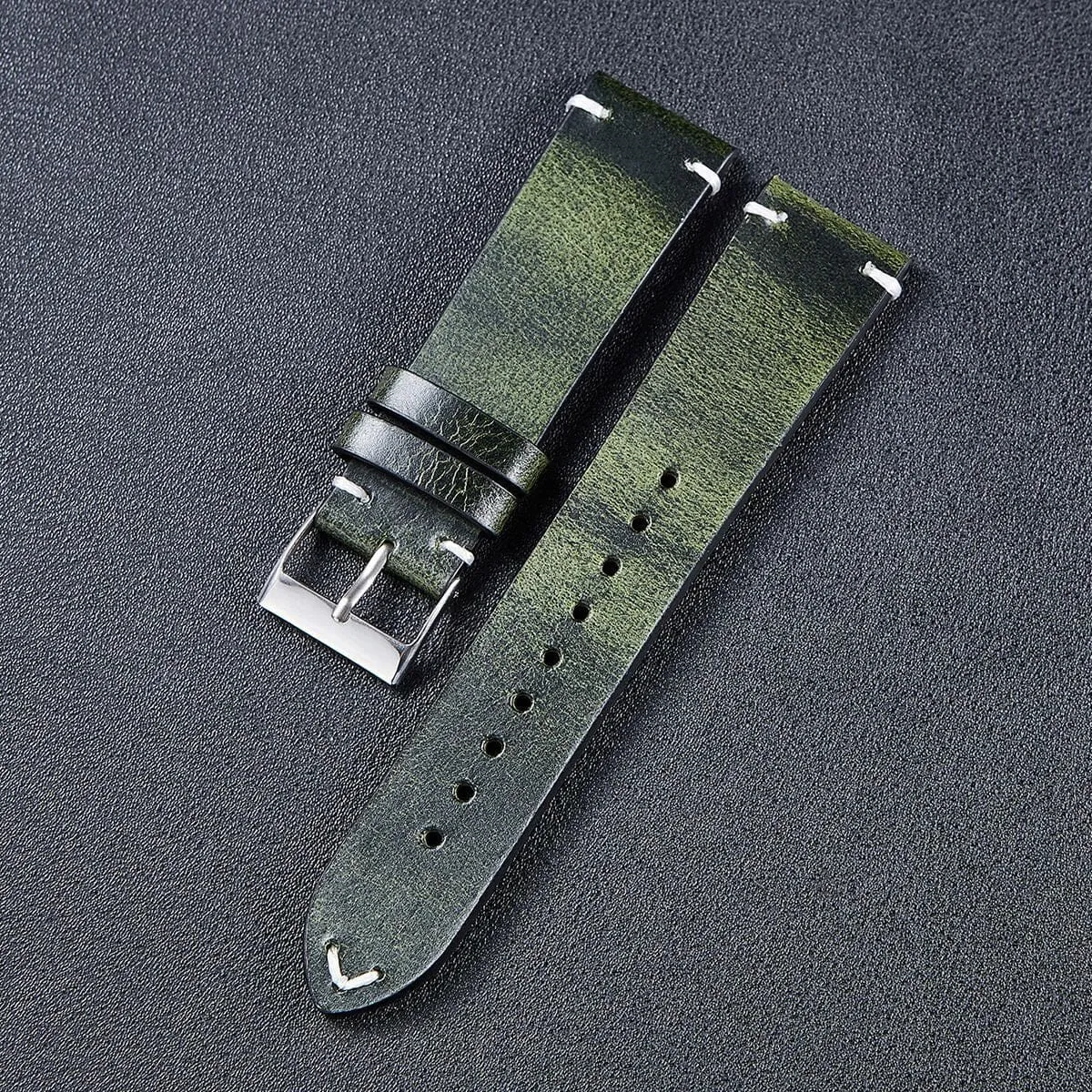 Vintage Oiled Leather Watch Straps Compatible with the Timberland 22mm Range