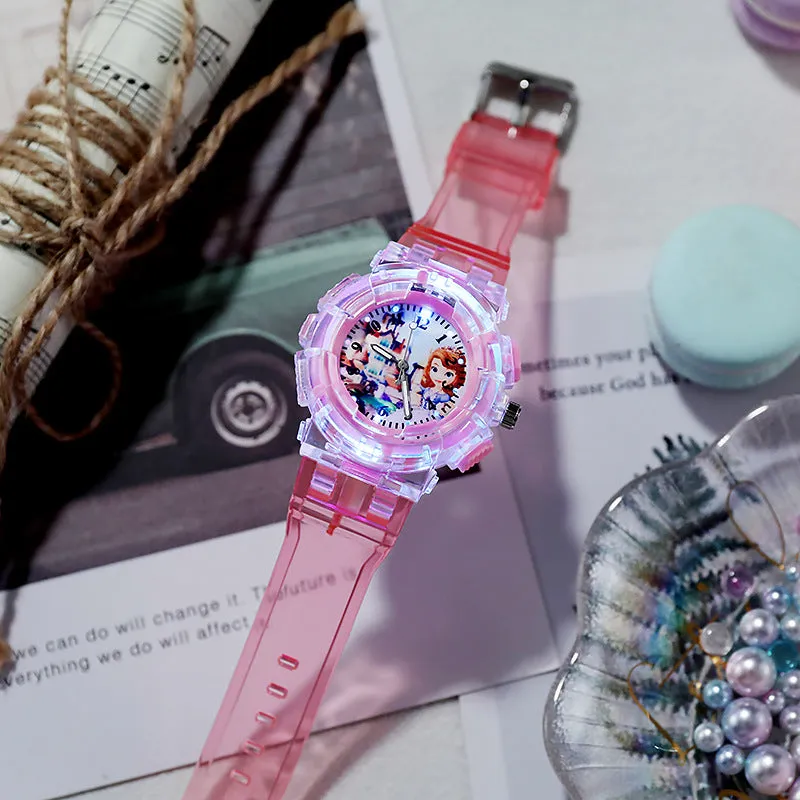 Watch Frozen Trendy Luminous Girls' Watch Student Children