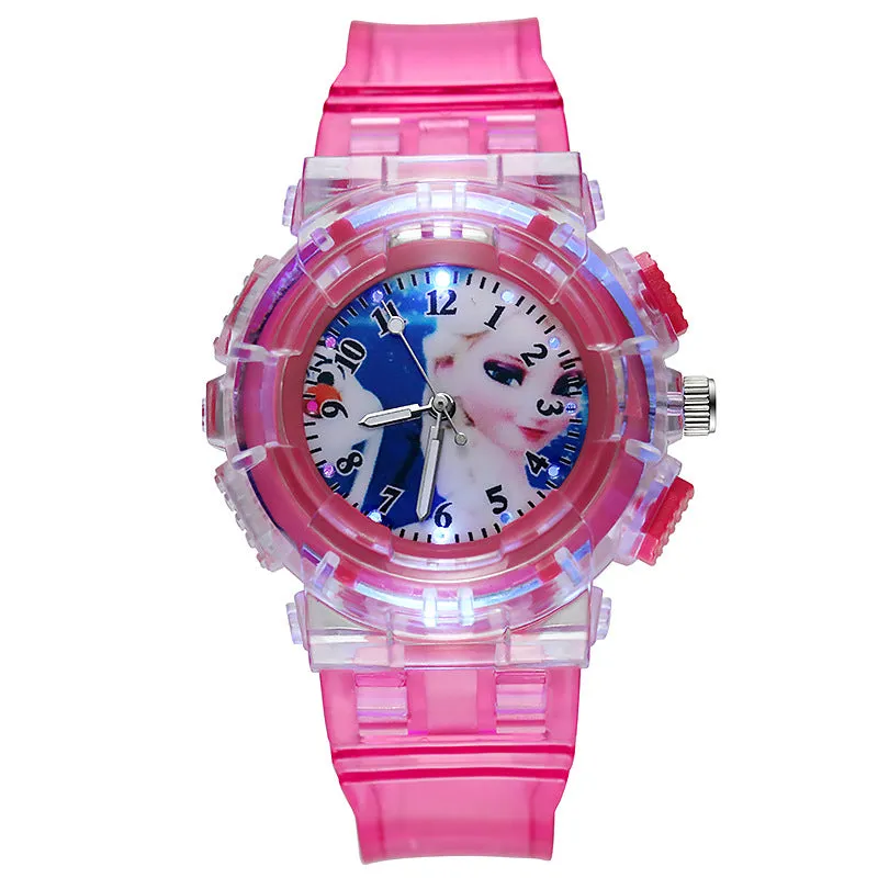 Watch Frozen Trendy Luminous Girls' Watch Student Children