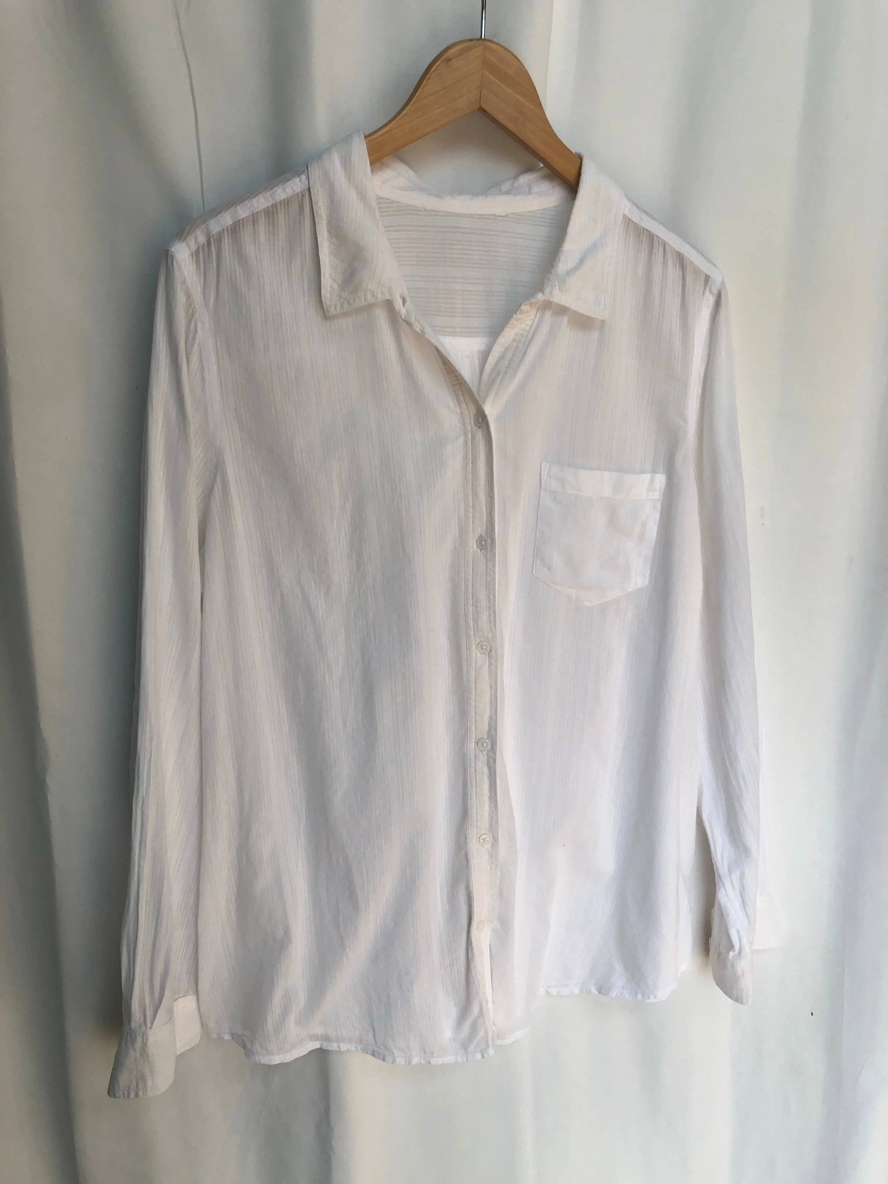 White Cotton Button Down